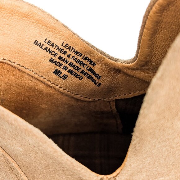Born Women Arula Sand Suede Western Back Zip ankle Boots size 6 - Picture 6 of 7